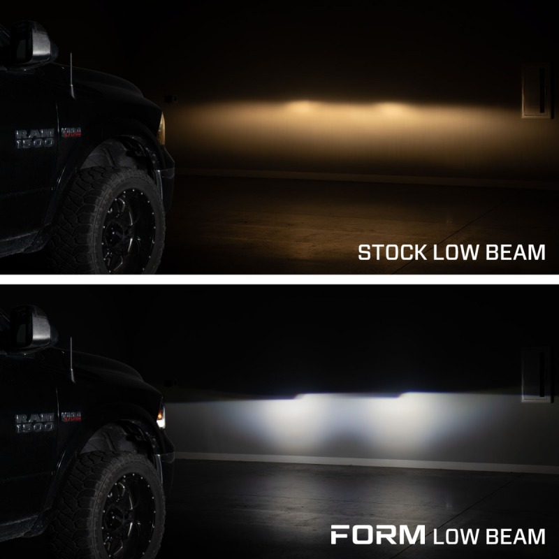 Ram 1500 Headlights - Front - FORM Lighting - Sequential LED Projector - Black - `09-`18